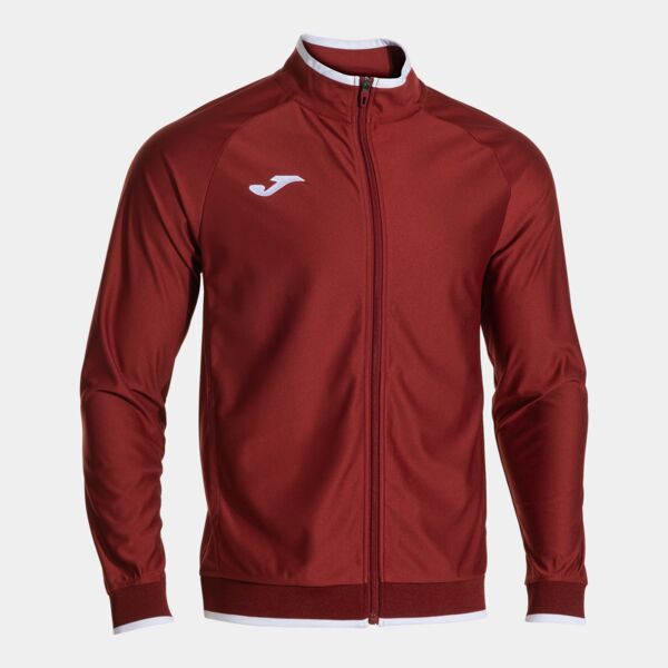 VICTORY II FULL ZIP SWEATSHIRT BURGUNDY WHITE Thumbnail