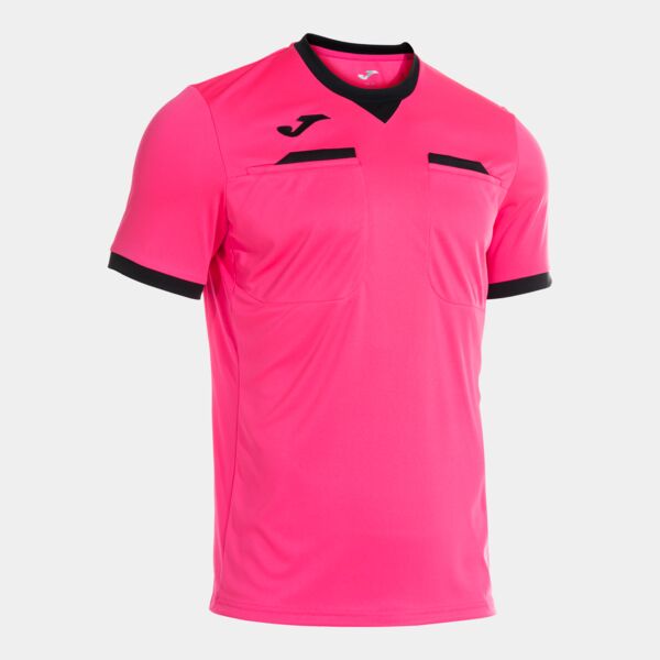 REFEREE SHORT SLEEVE T-SHIRT FLUOR PINK BLACK Thumbnail