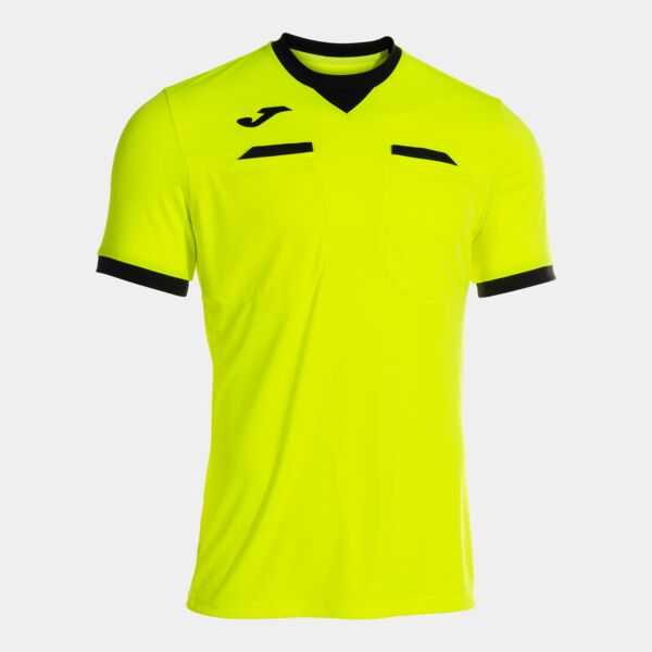 REFEREE SHORT SLEEVE T-SHIRT FLUOR YELLOW BLACK Thumbnail