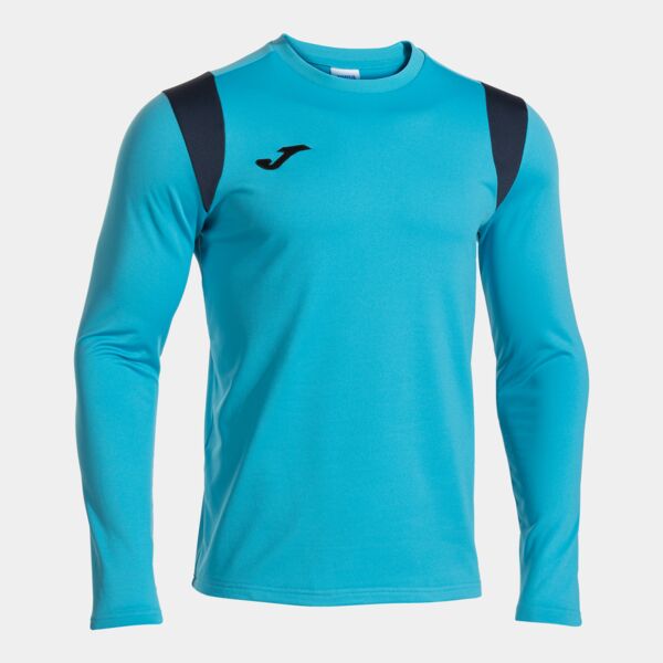 FINAL BASKET II SWEATSHIRT FLUOR TURQUOISE NAVY BLUE Thumbnail