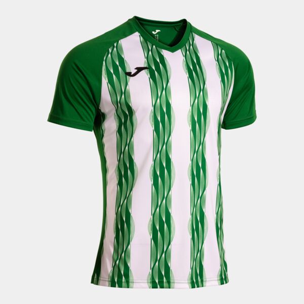 PERFORMANCE SHORT SLEEVE T-SHIRT GREEN WHITE Thumbnail
