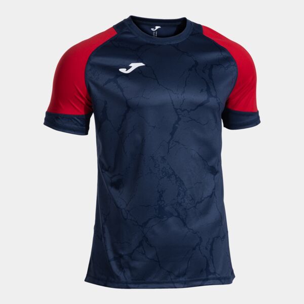 PERFORMANCE HANDBALL SHORT SLEEVE T-SHIRT NAVY BLUE RED Thumbnail
