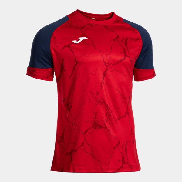 PERFORMANCE HANDBALL SHORT SLEEVE T-SHIRT RED NAVY BLUE Thumbnail