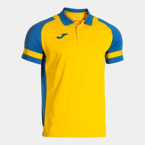 PHOENIX III SHORT SLEEVE POLO YELLOW ROYAL BLUE Thumbnail