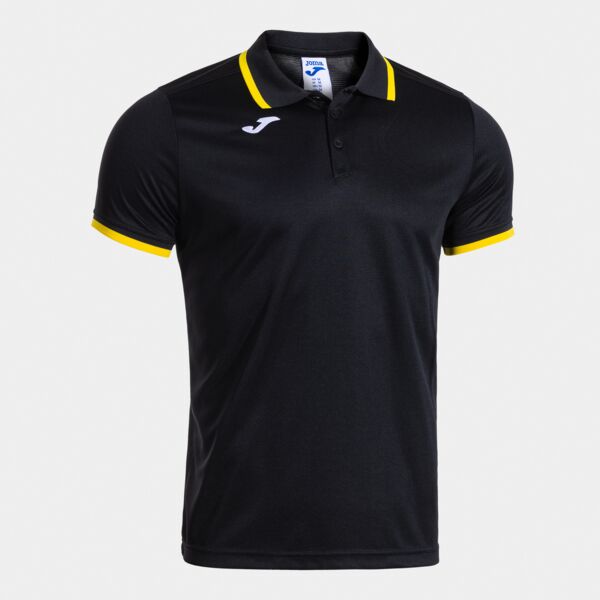 COMBI PREMIUM SHORT SLEEVE POLO BLACK YELLOW Thumbnail