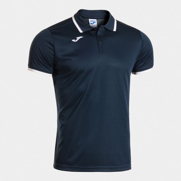 COMBI PREMIUM SHORT SLEEVE POLO NAVY BLUE WHITE Thumbnail