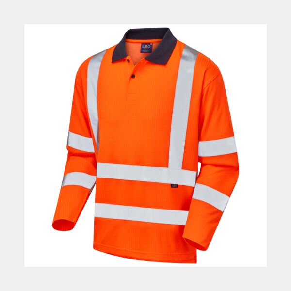 SWIMBRIDGE Leo EcoViz Comfort Sleeved Polo Shirt Thumbnail