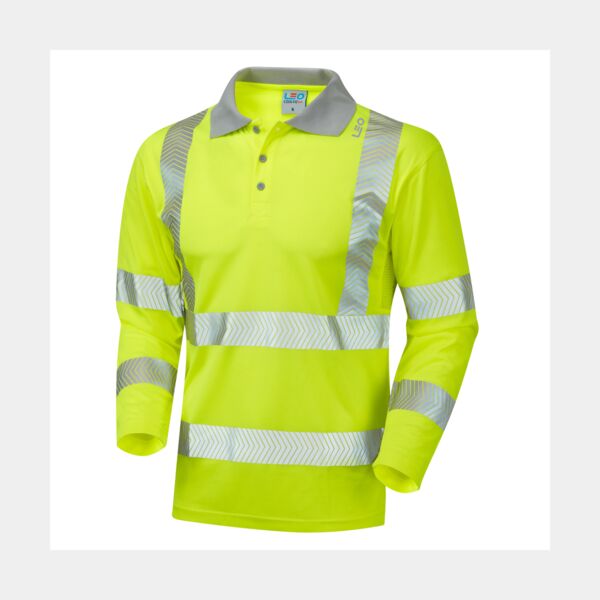 BARRICANE Leo EcoViz Performance+ Sleeved Polo Shirt Thumbnail