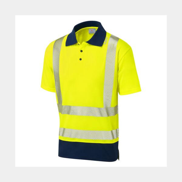 MORTEHOE Leo EcoViz Performance+ Dual Colour Polo Shirt Thumbnail