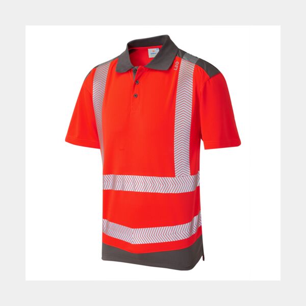 PEPPERCOMBE Leo EcoViz Performance+ Dual Colour Polo Shirt Thumbnail
