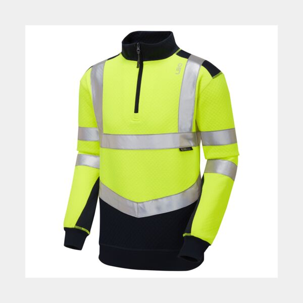 TAPELEY Leo EcoViz Dual Colour 1/4 Zip Sweatshirt Thumbnail