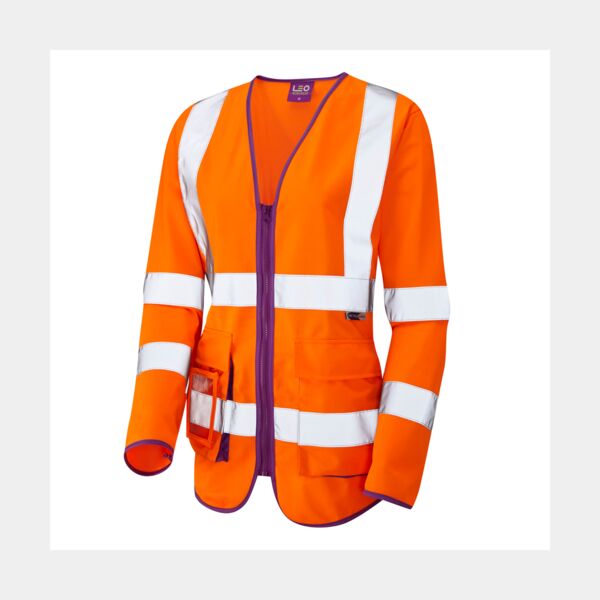 BEAWORTHY ISO 20471 Cl 3 Superior Womens Sleeved Waistcoa Thumbnail