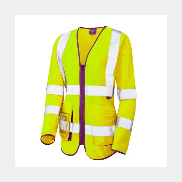 BEAWORTHY ISO 20471 Cl 3 Superior Womens Sleeved Waistcoa Thumbnail