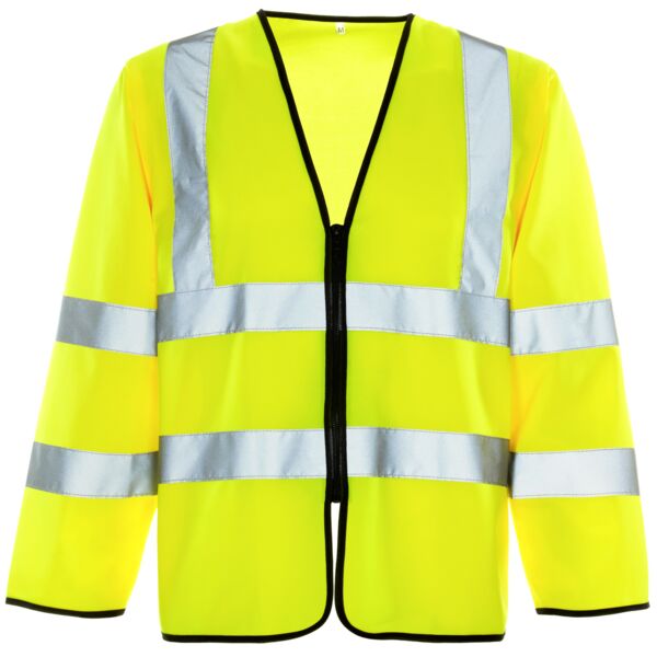 Hi Vis Long Sleeved Vest - Zip Thumbnail