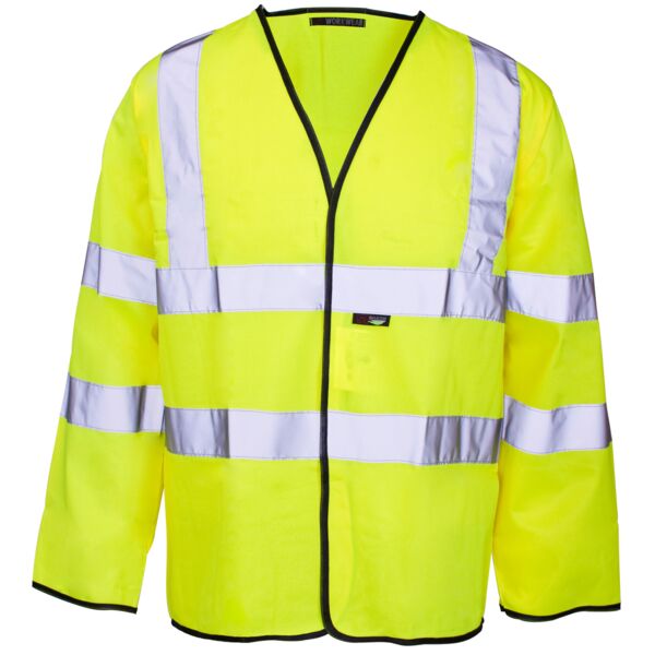 Hi Vis Long Sleeved Vest - Velcro Thumbnail