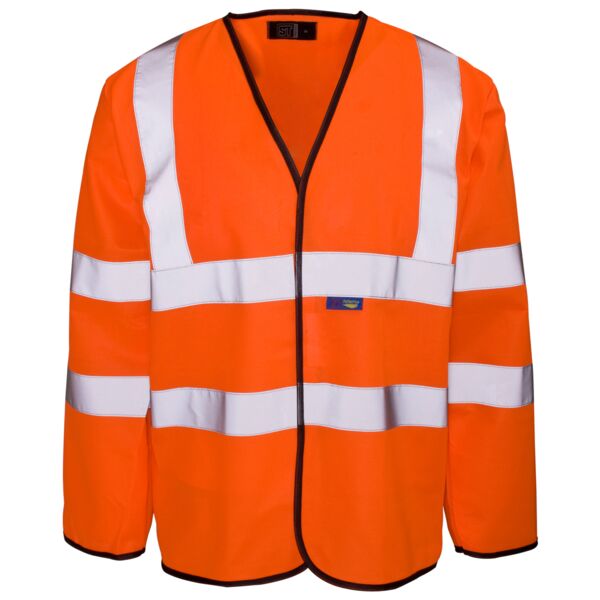 Hi Vis Long Sleeved Vest - Velcro Thumbnail