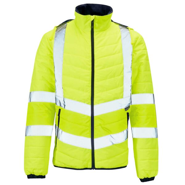 Supertouch Hi Vis Yellow Puffer Jacket Thumbnail