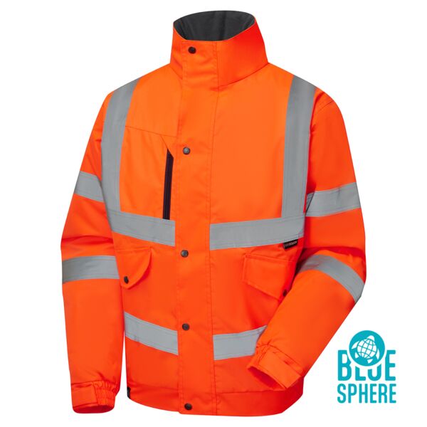 Supertouch Eco Hi Vis Orange Bomber Jacket Thumbnail