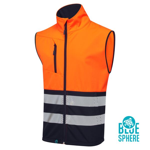 Essentials Hi Vis Eco Coolair Orange Softshell Gilet  Thumbnail