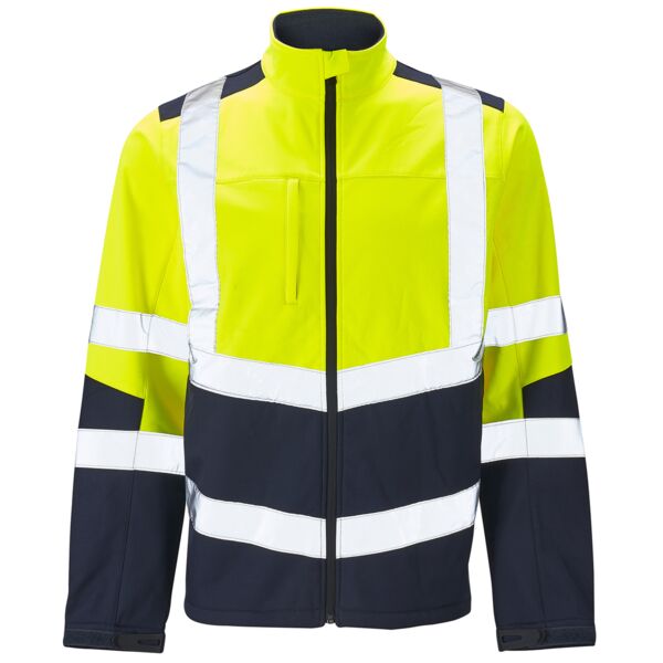 Supertouch Hi Vis 2 Tone Yellow Softshell Jacket Thumbnail