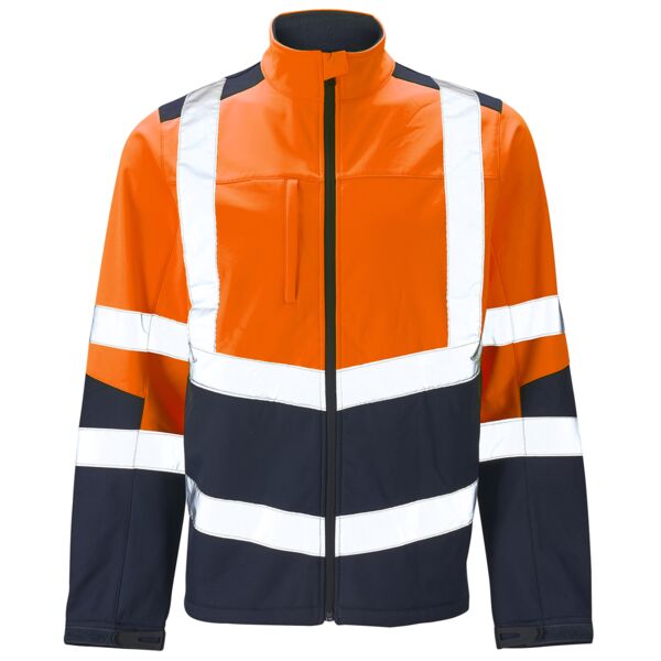 Supertouch Hi Vis 2 Tone Orange Softshell Jacket Thumbnail
