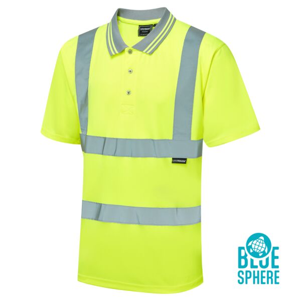 Supertouch Eco Hi Vis Yellow Birdeye Polo Shirt Thumbnail