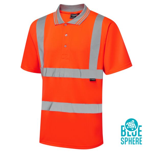 Supertouch Eco Hi Vis Orange Birdeye Polo Shirt Thumbnail