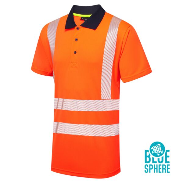 Essentials Hi-Vis Eco CoolMax Orange Polo Thumbnail