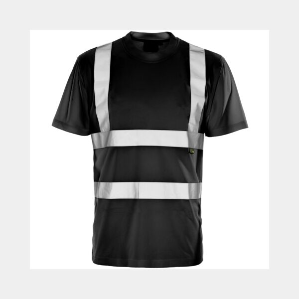 Supertouch Hi Vis Black Bird Eye T-Shirt Thumbnail