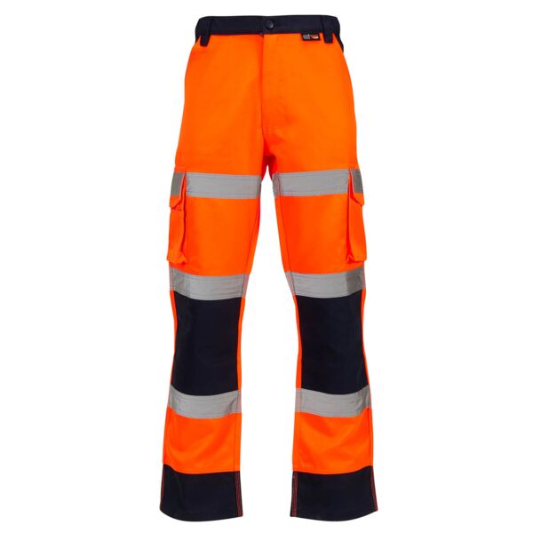 Supertouch Hi-Vis 2 Tone Orange Combat Trousers Thumbnail