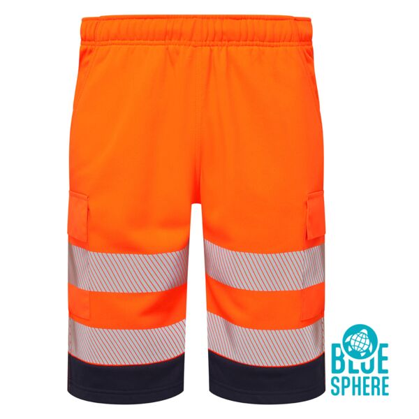 Essentials Hi-Vis Eco CottonCool Orange Shorts Thumbnail