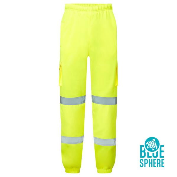 Supertouch Eco Hi Vis Yellow Jogging Bottoms Thumbnail