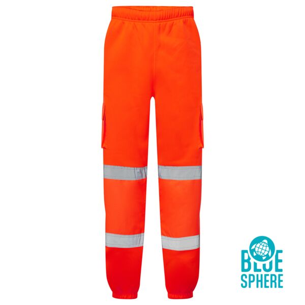 Supertouch Eco Hi Vis Orange Jogging Bottoms Thumbnail