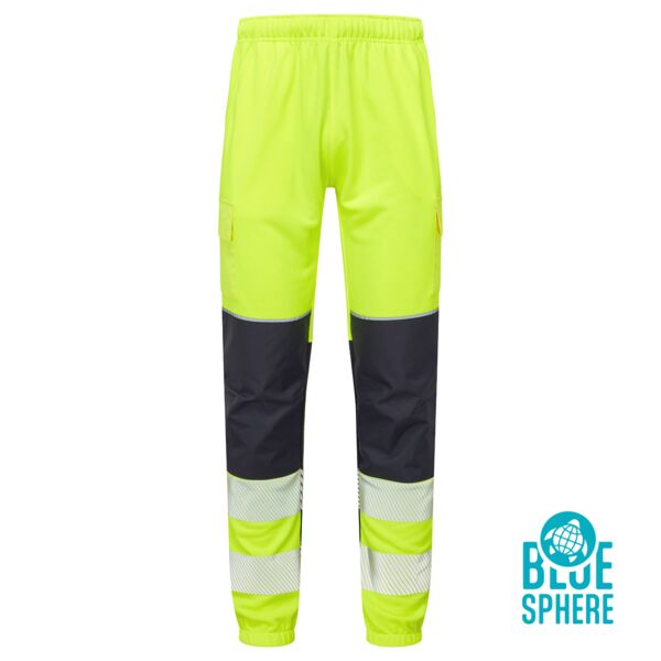 Essentials Hi-Vis Eco CottonCool Yellow Jogger  Thumbnail