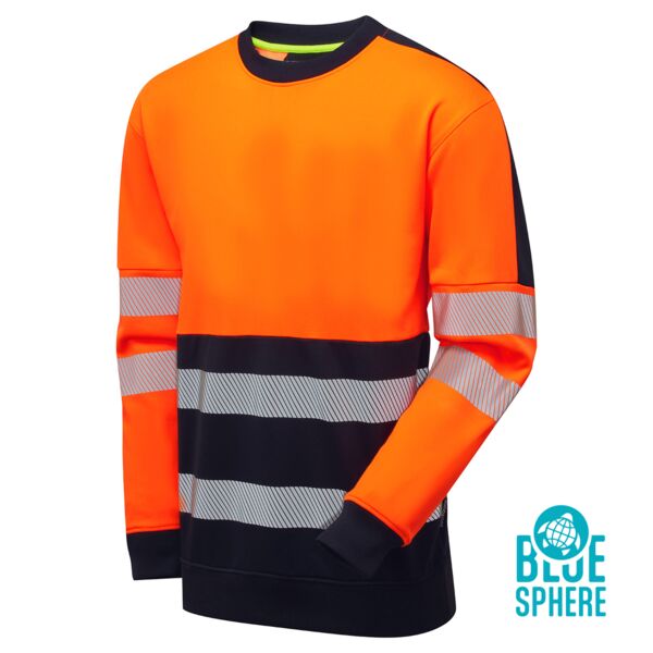 Essentials Hi-Vis Eco CottonCool Orange Sweatshirt Thumbnail