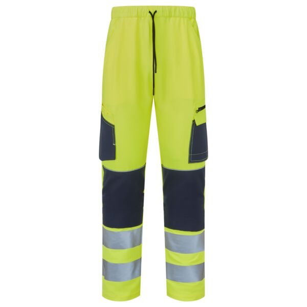 System Hi-Vis Eco Stretch Jogger Yellow Trouser Thumbnail