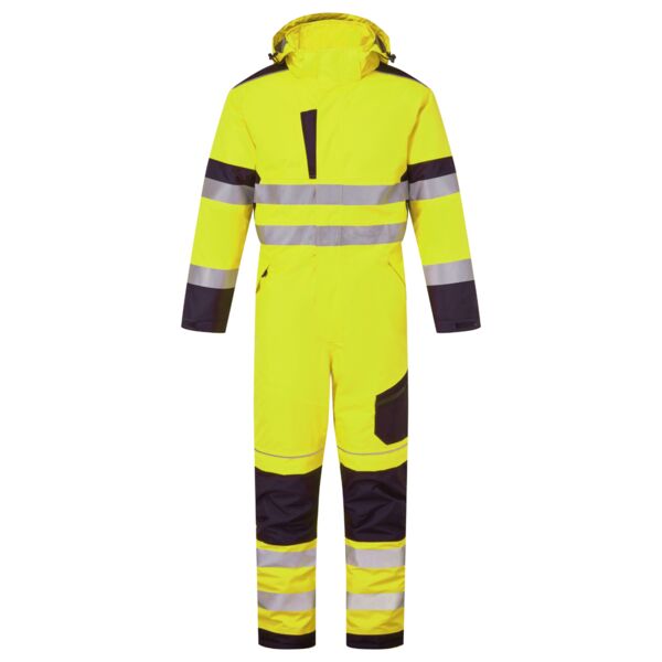 System Hi Vis Eco Insulated Yellow/Navy Coverall Thumbnail