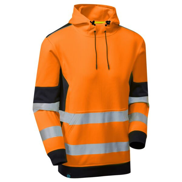System Hi-Vis Eco Insulated Orange/Navy Hoodie Thumbnail