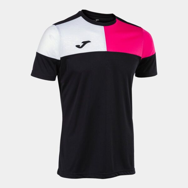 CREW V SHORT SLEEVE T-SHIRT BLACK PINK WHITE Thumbnail