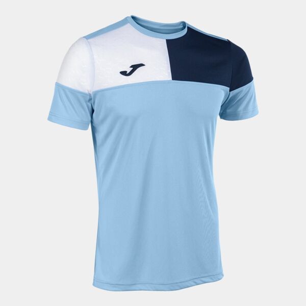 CREW V SHORT SLEEVE T-SHIRT SKY BLUE NAVY WHITE Thumbnail