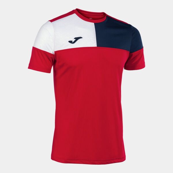 CREW V SHORT SLEEVE T-SHIRT RED NAVY WHITE Thumbnail
