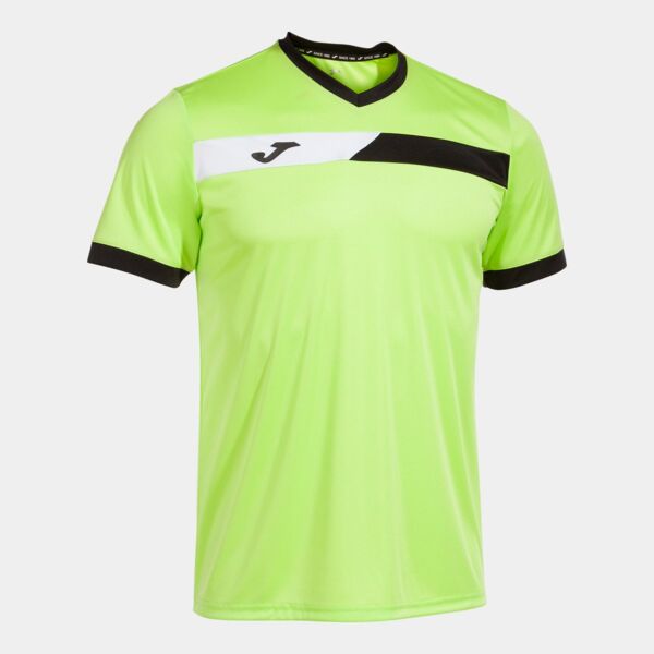 COURT SHORT SLEEVE T-SHIRT LIME BLACK WHITE Thumbnail