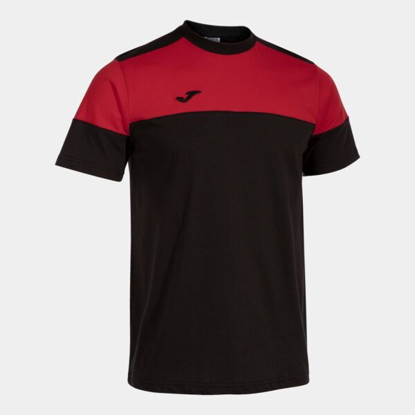 CREW V SHORT SLEEVE T-SHIRT BLACK RED Thumbnail