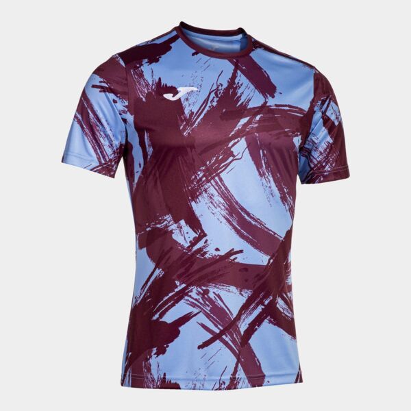PRO TEAM SHORT SLEEVE T-SHIRT BURGUNDY BLUE Thumbnail