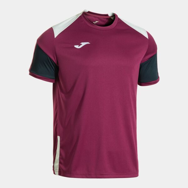 DANUBIO SHORT SLEEVE T-SHIRT BURGUNDY NAVY BLUE Thumbnail