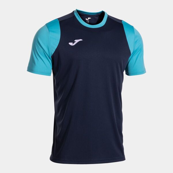 FINAL BASKET II SHORT SLEEVE T-SHIRT NAVY BLUE FLUOR TURQUOI Thumbnail