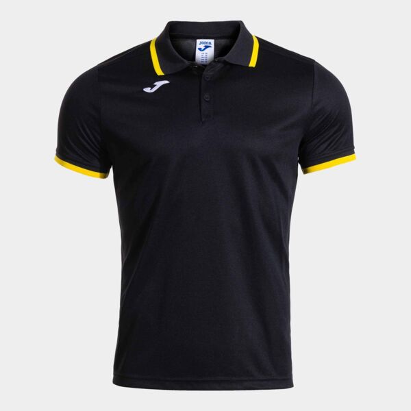 COMBI PREMIUM SHORT SLEEVE POLO BLACK YELLOW Thumbnail