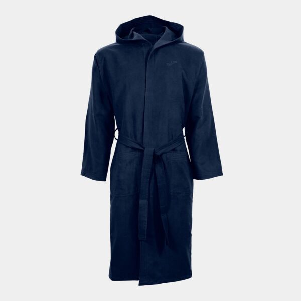 MICROFIBER BATHROBE DARK NAVY Thumbnail