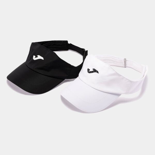 TORNEO VISOR CAP BLACK WHITE Thumbnail