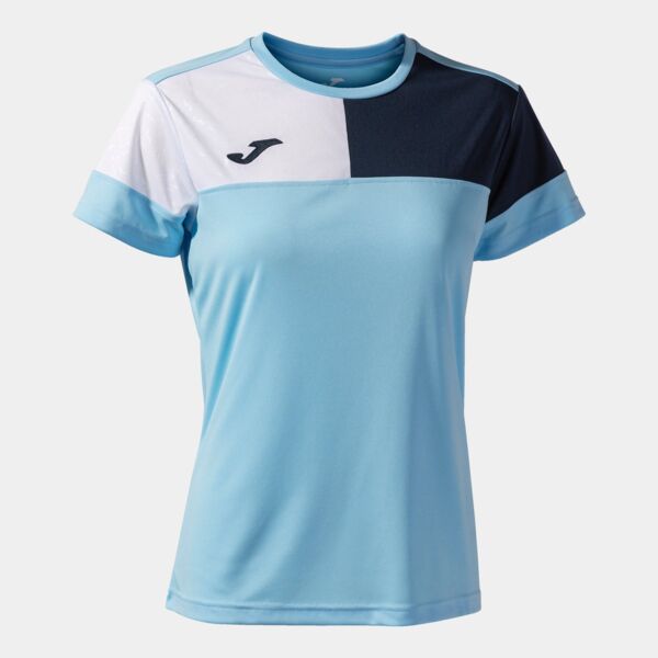 CREW V SHORT SLEEVE T-SHIRT SKY BLUE NAVY WHITE Thumbnail